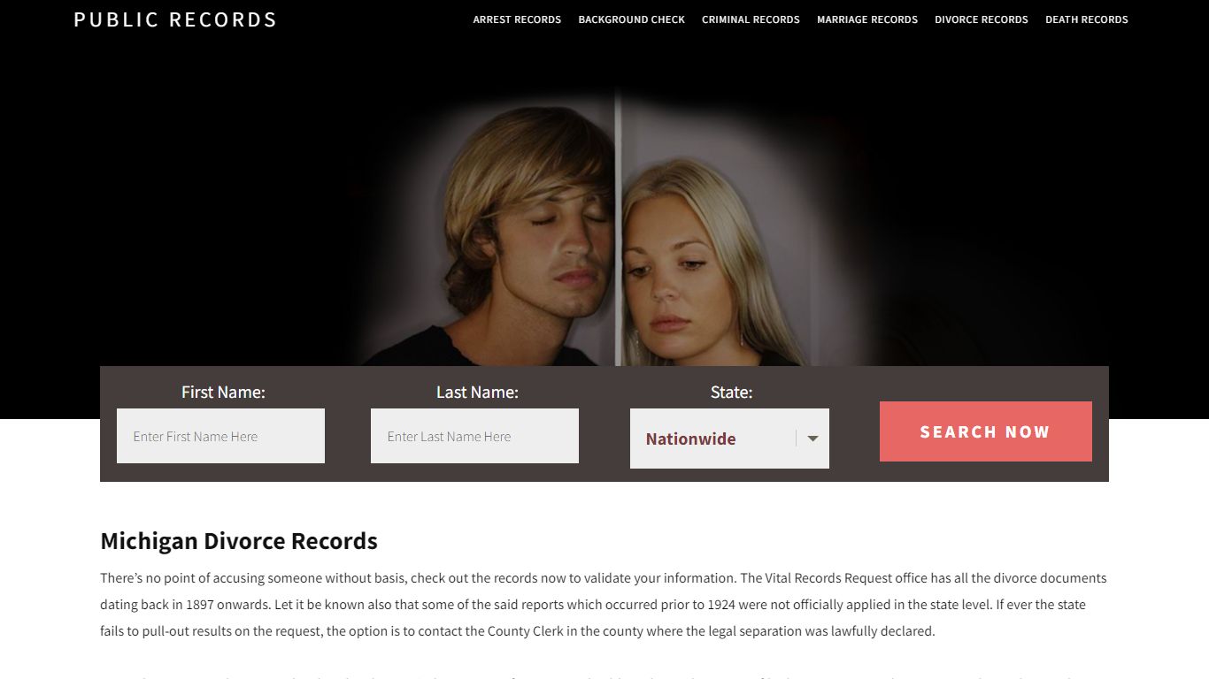 Michigan Divorce Records | Enter Name and Search. 14Days Free